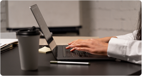 Laptop on Desk