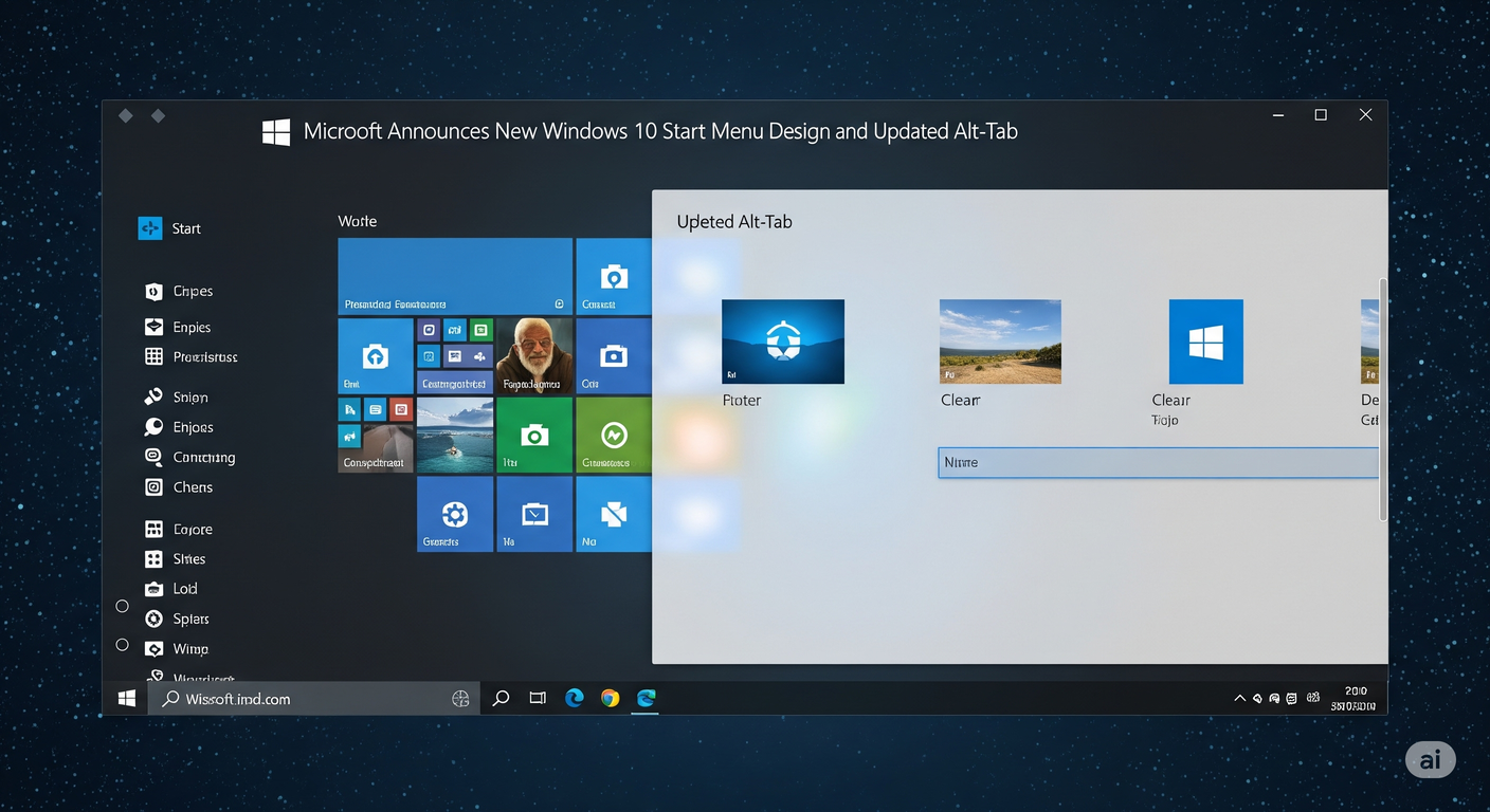 Microsoft announces new Windows 10 Start menu design and updated Alt-Tab
